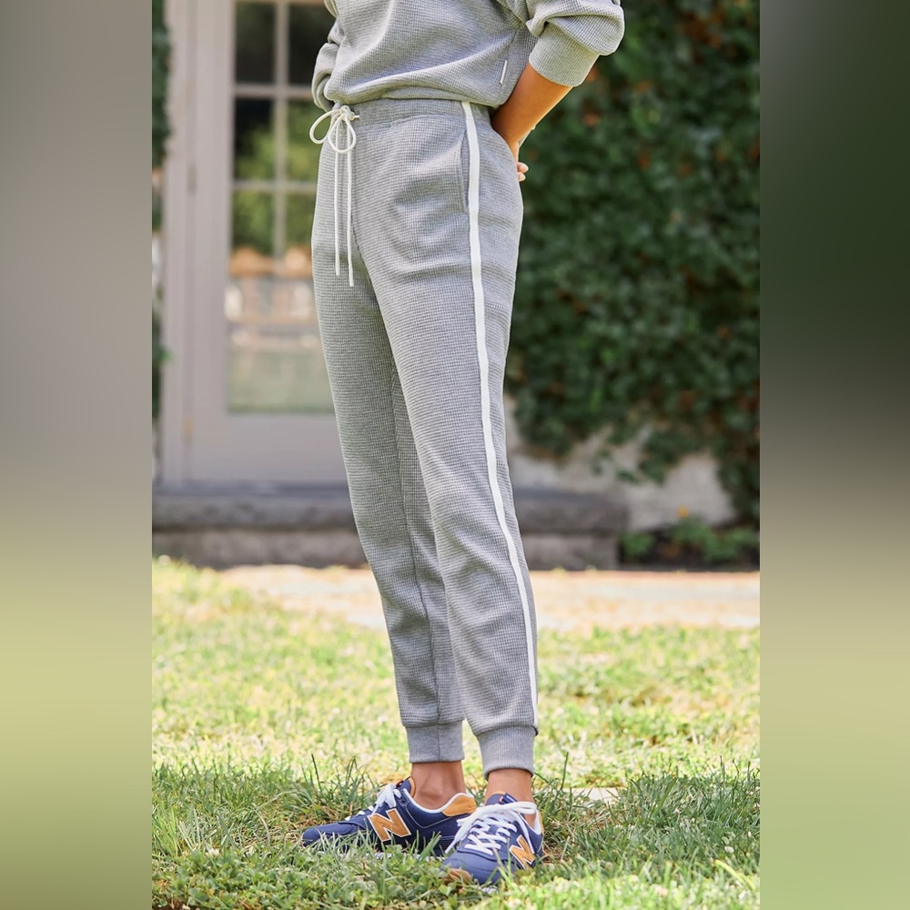 Varley kelvin waffle knit Gray Track Pants